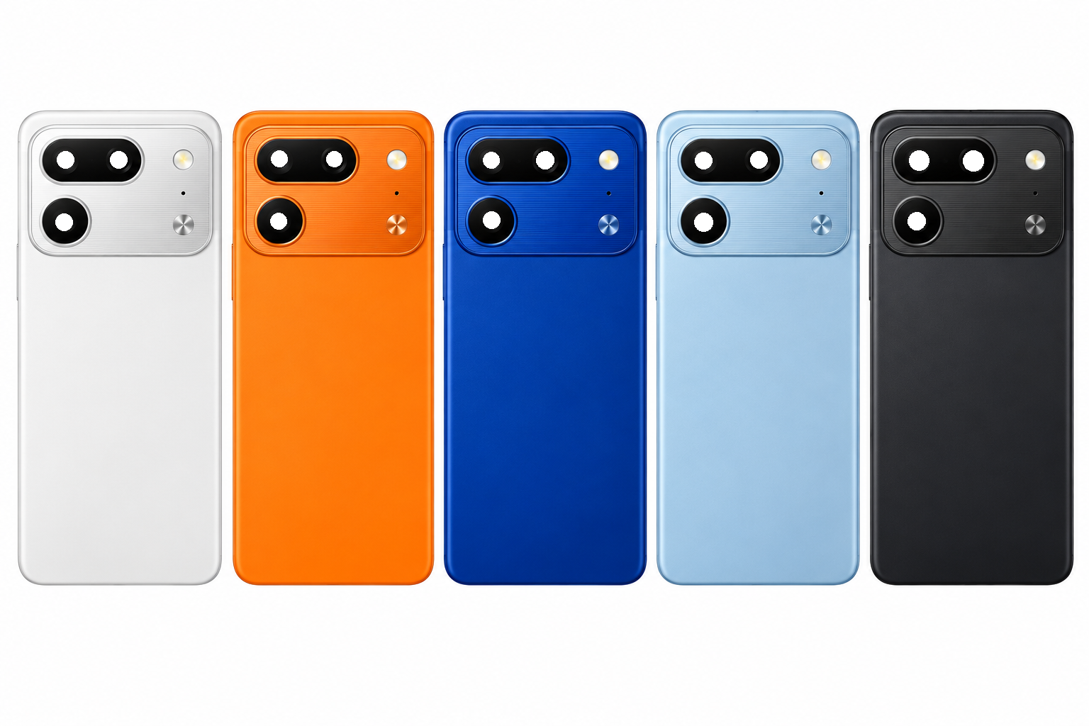 Compatible Replacement for Tecno Spark 50 Pro K05 Back Panel – Orange, Black, Deep Blue, Purple & Sky Blue